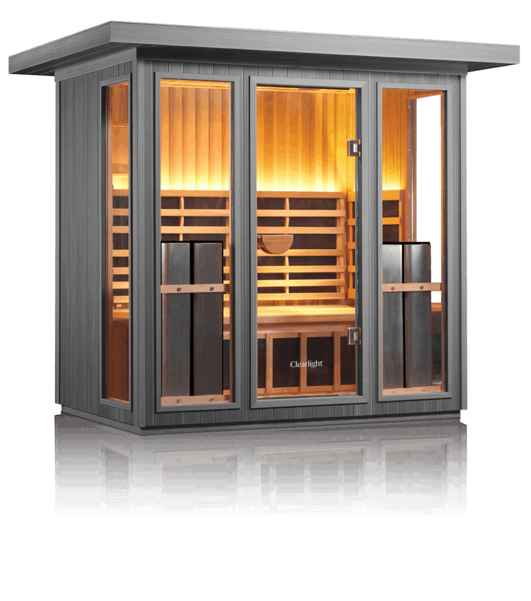 The Premium outdoor model of infrared sauna from Clearlight.